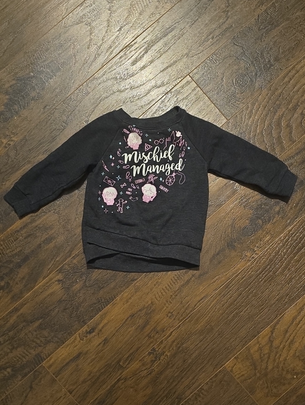 Kids Harry Potter 'Mischief Managed' Sweatshirt - Charcoal Size 12 Months